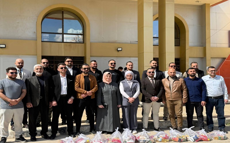 كلية التربية الأساسية في جامعة كركوك تشارك في حملة إنسانية لدعم طلبة الأقسام الداخلية خلال شهر رمضان