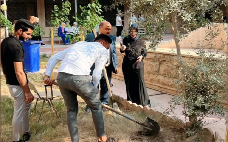 قسم العلوم التربوية والنفسية يقوم بحملة عمل تطوعي