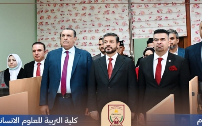 وزير التعليم العالي والبحث العلمي يفتتح مختبر اللغة في قسم اللغة الإنكليزية في كلية التربية للعلوم الإنسانية/جامعة كركوك