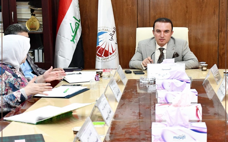 الجلسة الأولى لمجلس كلية التربية للعلوم الانسانية للعام الدراسي الجديد