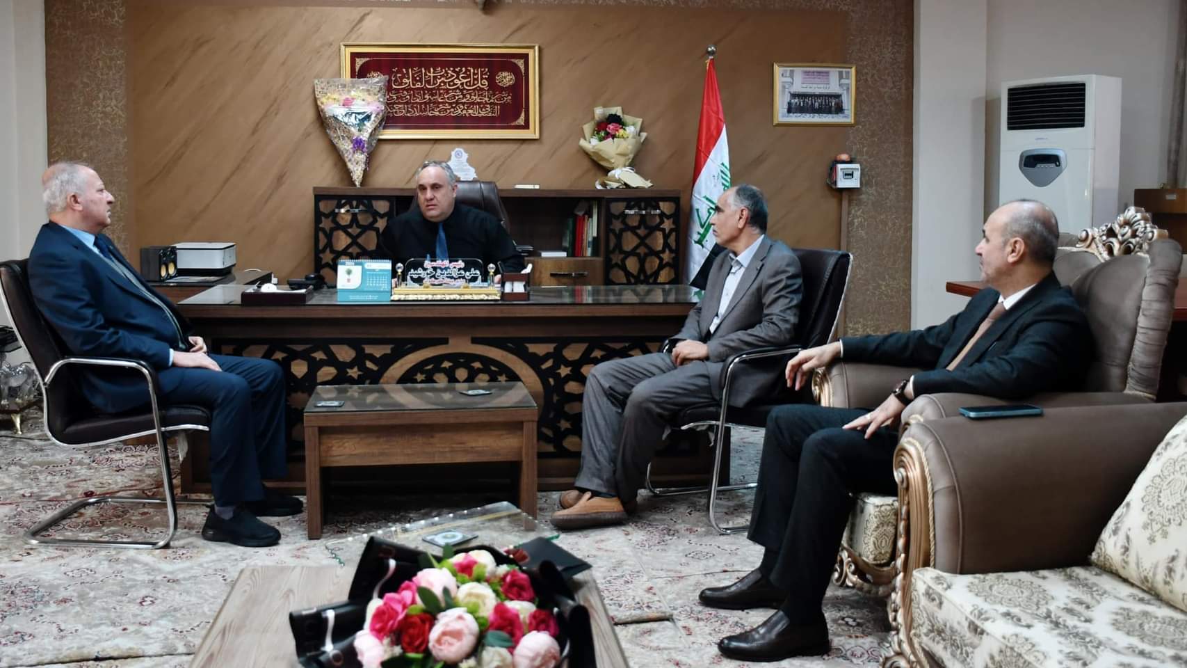 لجنة الية التعاون بين دوائر الدولة تزور دائرة البيئة في كركوك 