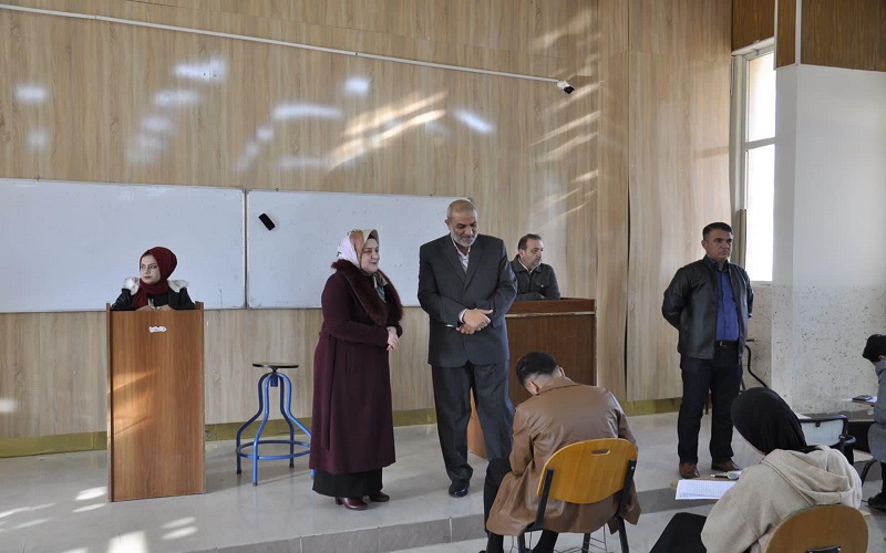 The launch of mid-year exams at the College of Engineering at Kirkuk University for the academic year 2023-2024