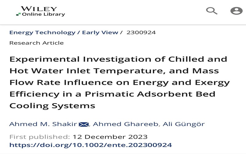 A research team from the Department of Mechanical Engineering at the College of Engineering at Kirkuk University 