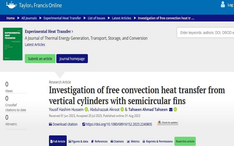 A research team publishes scientific research in a prestigious international journal within the Scopus database
