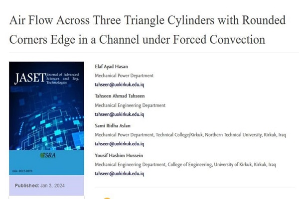 A research team from the Engineering Department publishes solid scientific research in an international journal on forced pregnancy