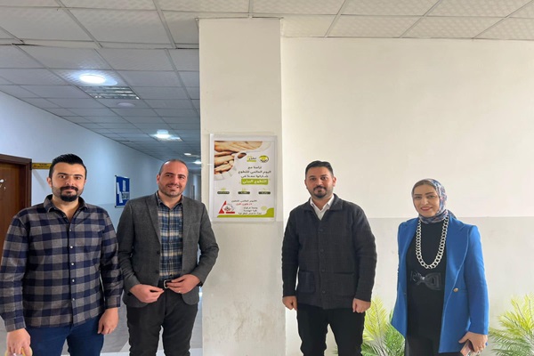 حملة لصق بوسترات توعوية في كلية الهندسة بجامعة كركوك