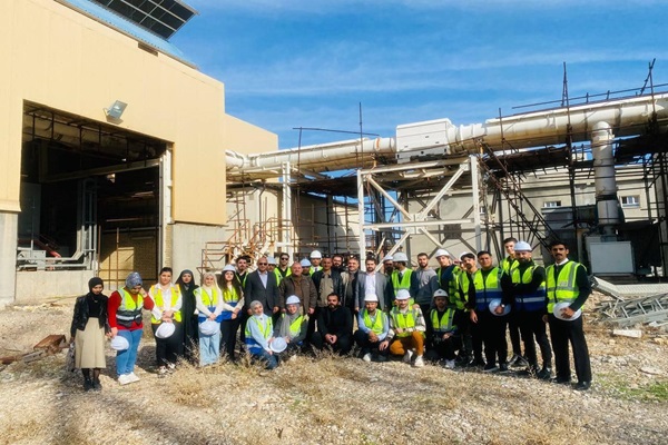 زيارة علمية لطلبة الهندسة الميكانيكية بجامعة كركوك إلى محطة كهرباء الدبس الغازية