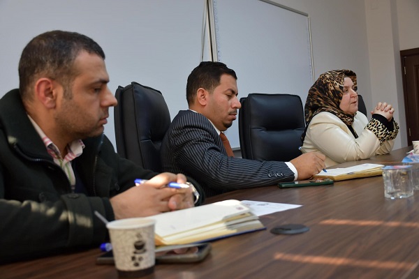 اجتماع مجلس قسم هندسة النفط برئاسة عميدة كلية الهندسة