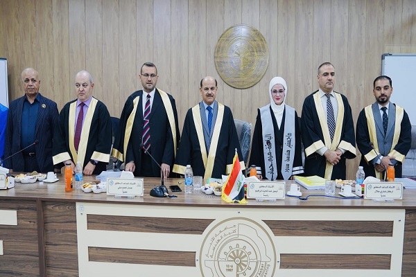 رئيس قسم الهندسة المدنية يترأس لجنة مناقشة ماجستير في كلية الهندسة بجامعة الأنبار 