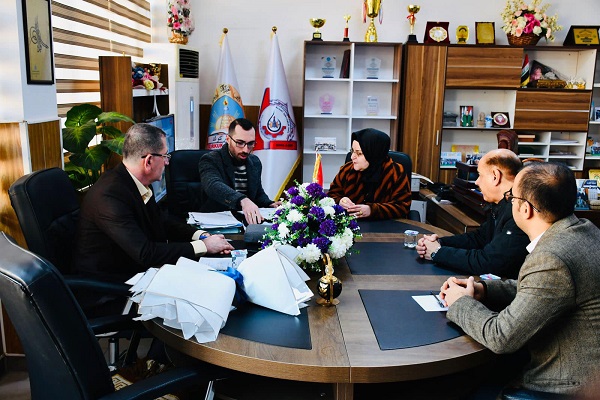 اجتماع مراجعة الإدارة بموجب المواصفة الدولية ISO 17025:2017 في كلية الهندسة بجامعة   كركوك