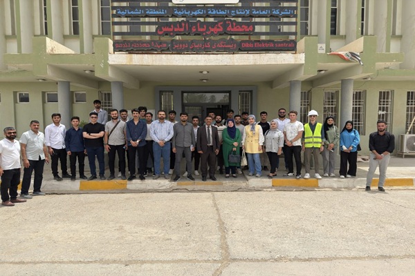 زيارة علمية لطلبة قسم الهندسة الكهربائية في كلية الهندسة إلى محطة كهرباء الدبس