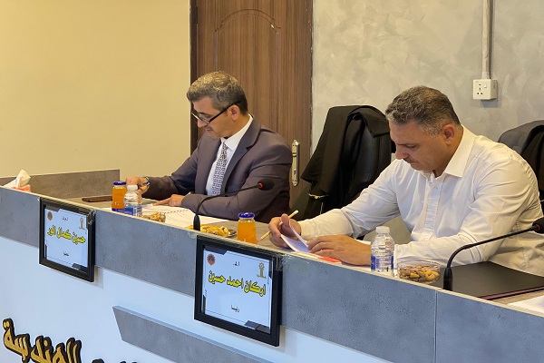 تدريسي من كلية الهندسة بجامعة كركوك يشارك في عضوية مناقشة رسالة ماجستير في جامعة تكريت