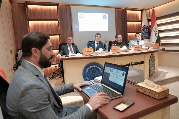 تدريسي من كلية الهندسة بجامعة كركوك يشارك في مناقشة رسالة ماجستير