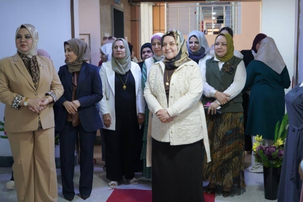 معرض للفنون التشكيلية والأعمال اليدوية لطالبات الأقسام الداخلية في جامعة كركوك