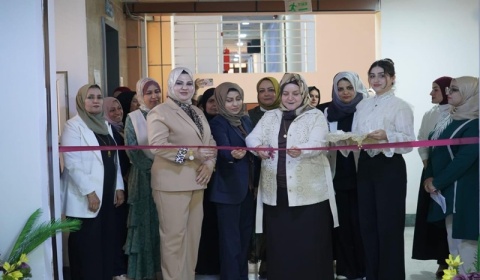 Opening of the Fine Arts and Handicrafts Exhibition for Female Students of the Dormitories at Kirkuk University