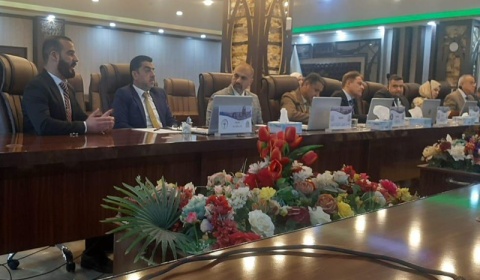 On behalf of the university students, the Kirkuk University Council discusses with the student representative the obstacles facing the students