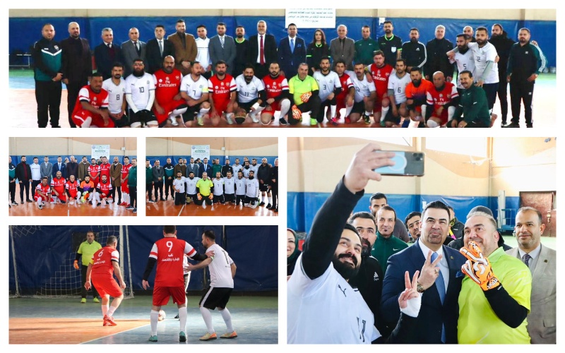 In the presence of the university president and deans, the Kirkuk University Premier League concluded in a special way with the crowning of the university presidency team.