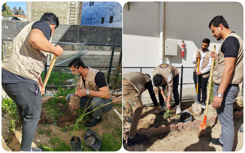 Kirkuk University launches service campaigns to support the university environment and community institutions.