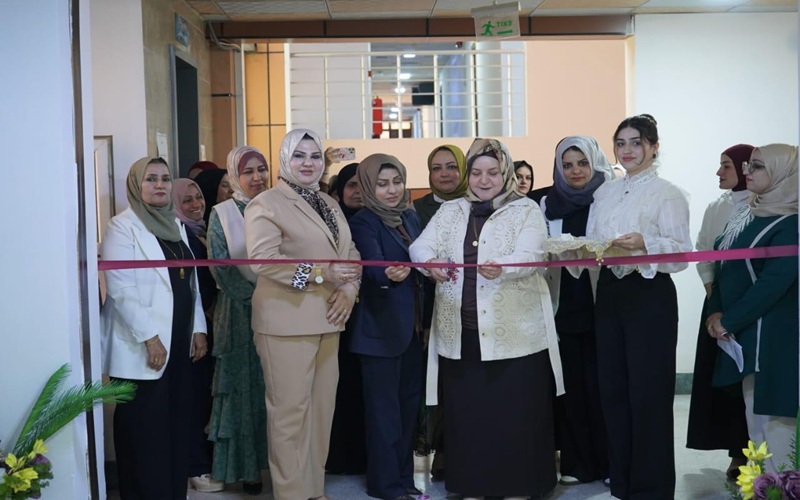 Opening of the Fine Arts and Handicrafts Exhibition for Female Students of the Dormitories at Kirkuk University