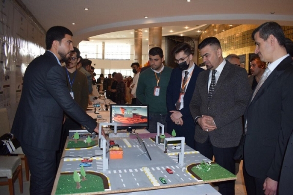 The University of Kirkuk, which sponsors Technology and Innovations, participates in the festival's activities with ten scientific innovations