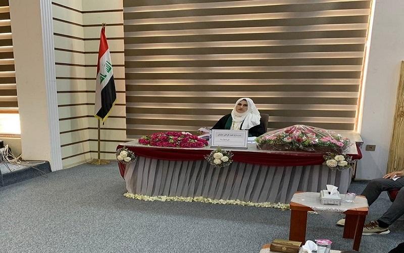 كلية القانون والعلوم السياسية تناقش رسالة الماجستير الموسومة: (البعد النووي في العلاقات الامريكية الكورية الشمالية وآفاقها المستقبلية)