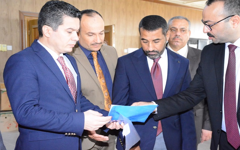 زيارة لجنة من جامعة كركوك إلى كلية القانون والعلوم السياسية لمتابعة عمل اللجان الامتحانية