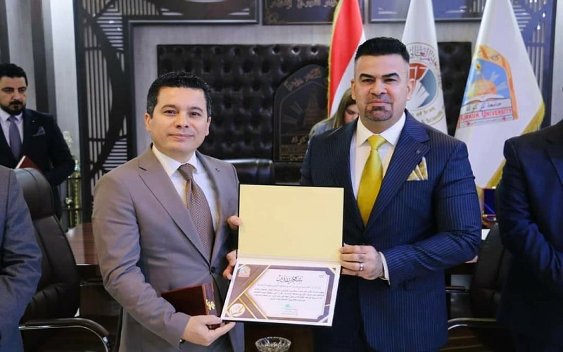 تكريم كلية القانون والعلوم السياسية بجائزة المرتبة الأولى في مبادرة اقرأ التي أطلقها رئيس جامعة كركوك
