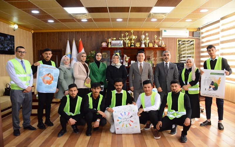 كلية القانون والعلوم السياسية تستقبل اللجنة الجامعية المركزية للعمل التطوعي