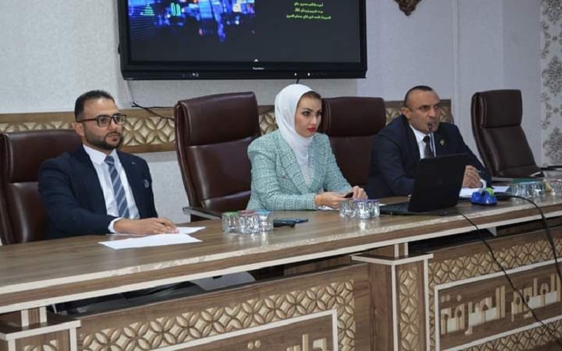 Teachers of the College of Law and Political Science lecture at a training workshop at the College of Education for Pure Sciences