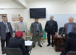 لجنة مركزية من جامعة كركوك تتفقد سير الامتحانات النهائية للكورس الأول في كلية التمريض