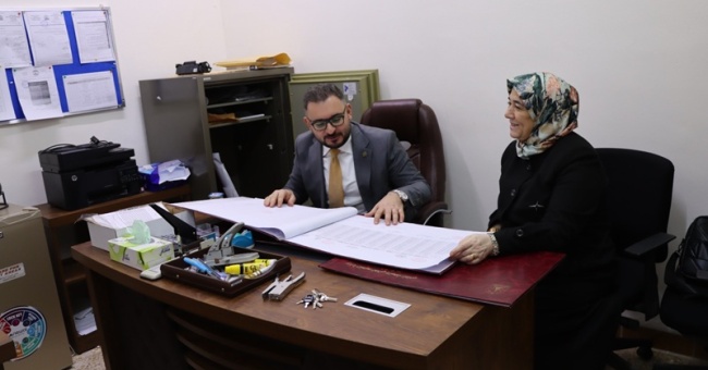 لجنة مركزية من جامعة كركوك تتفقد سير الامتحانات النهائية للدراسات العليا في كلية التمريض