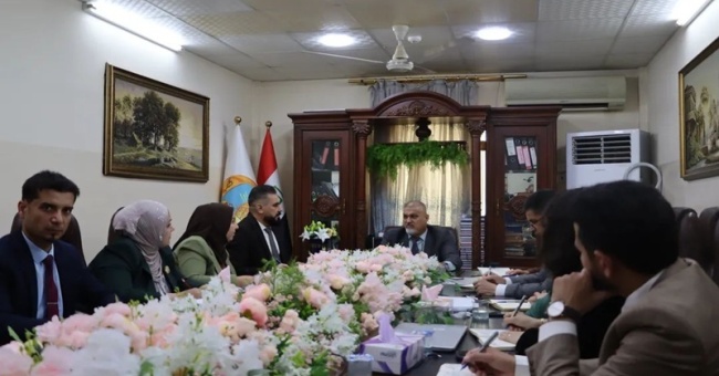 مجلس كلية التمريض \ جامعة كركوك يعقد الجلسة الثامنة للعام الدراسي. 2025 /2026 للدراستين الصباحية والمسائية