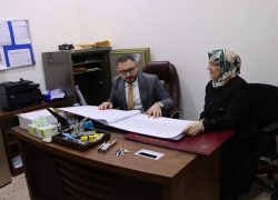 لجنة مركزية من جامعة كركوك تتفقد سير الامتحانات النهائية للدراسات العليا في كلية التمريض