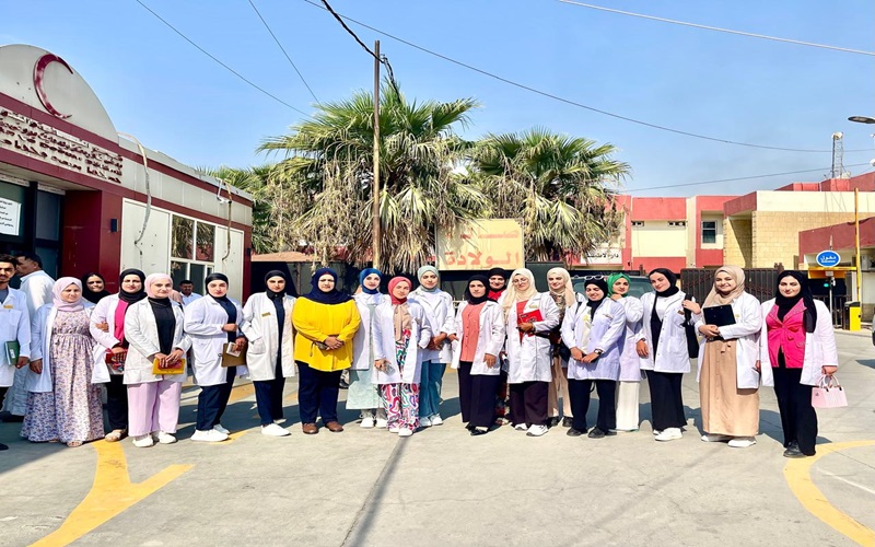 رئيس فرع تمريض البالغين يقوم بزيارة تفقدية لمستشفى كركوك التعليمي