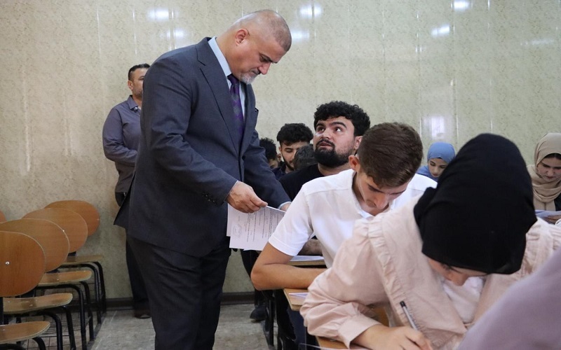 انطلاق الامتحانات النهائية لطلبة الدراسات الاولية  (الدور الثاني ) في كلية التمريض