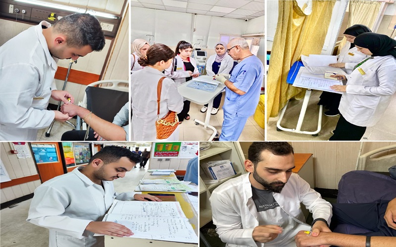 فرع تمريض البالغين يعلن المباشرة والاستمرار بالتدريب الصيفي لطلبة المرحلة الثانية