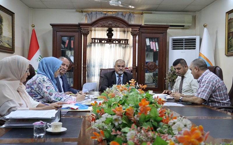 اللجنة الوزارية تقييم الواقع العلمي والاكاديمي لكلية التمريض بجامعة كركوك