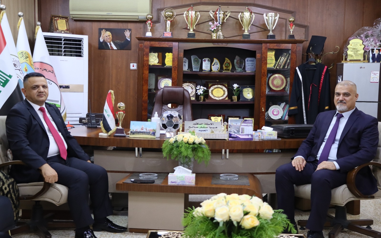 زيارة اللجنة الوزارية لتقييم الواقع العلمي والأكاديمي في كلية التمريض