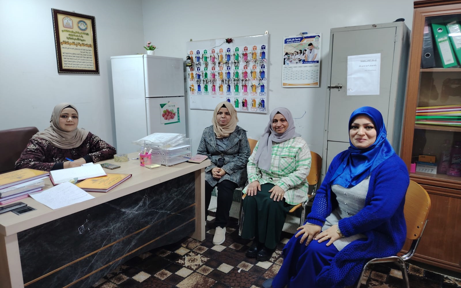 كلية التمريض تنظم زيارة ميدانية إلى الأقسام الداخلية (مجمع العطاء لسكن الطالبات \ فرع زها حديد)