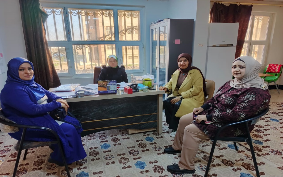 كلية التمريض تنظم زيارة ميدانية إلى الأقسام الداخلية (مجمع العطاء لسكن الطالبات \ فرع زها حديد)