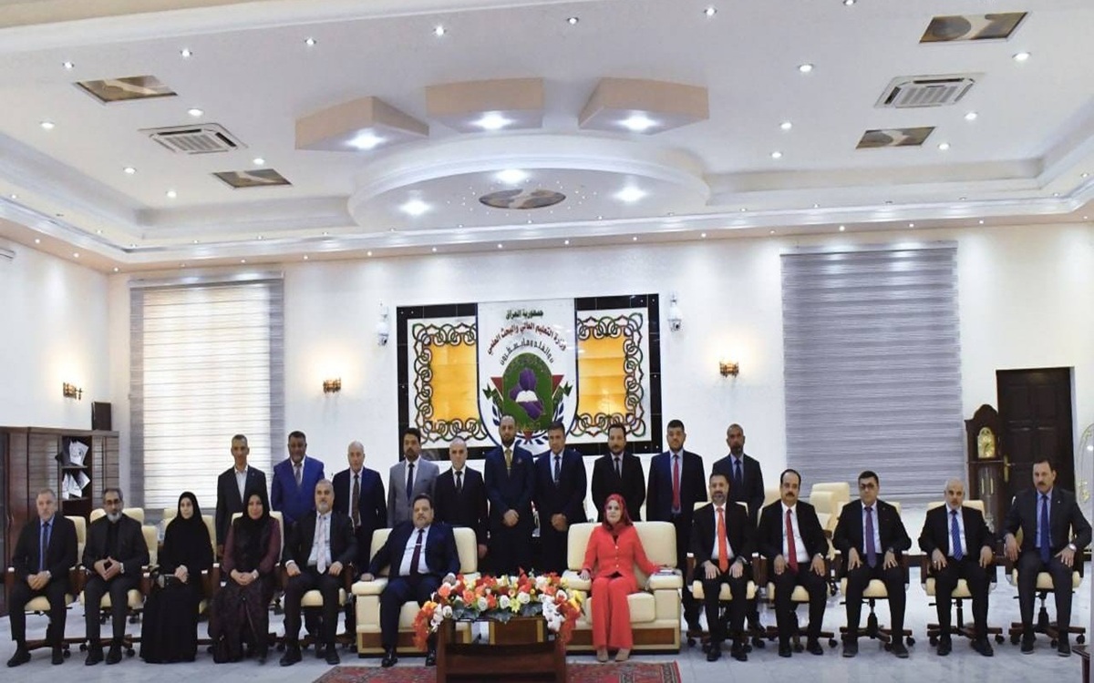 السيد عميد كلية التمريض بجامعة كركوك يشارك في اجتماع عمداء كليات التمريض العراقية