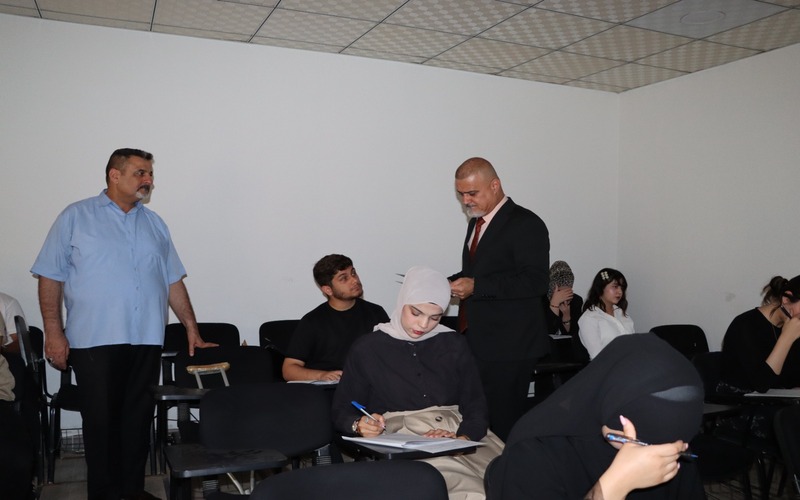 كلية التمريض تواصل أداء الامتحانات النهائية لطلبة المرحلة الاولى