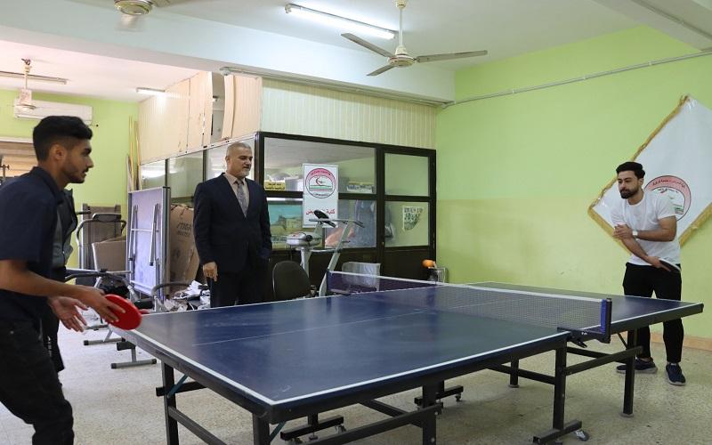 كلية التمريض تنظم اختتام بطولة لعبة ( المنضدة )