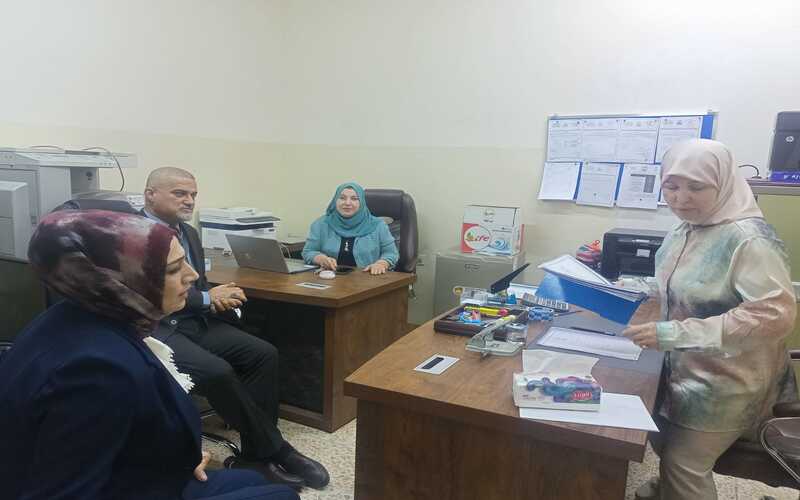 لجنة مركزية من جامعة كركوك تتفقد سير الامتحانات النهائية للدراسات العليا في كلية التمريض