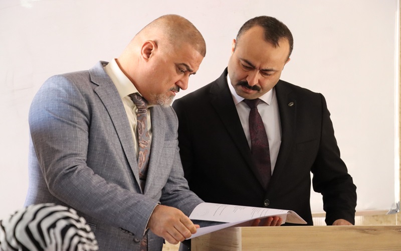 لجنة مركزية من جامعة كركوك تتابع سير الامتحانات النهائية بكلية التمريض