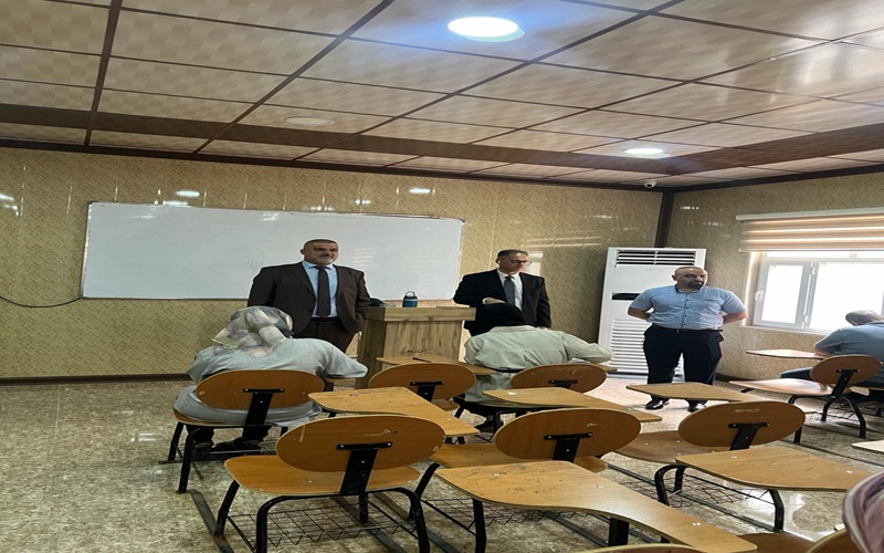 جولة تفقدية لعميد كلية التمريض لجانب الإمتحانات النهائية للدراسات العليا