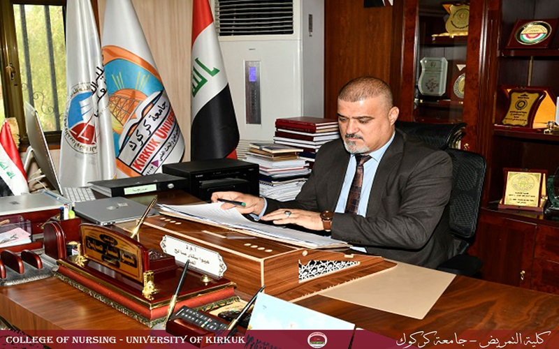 مشاركة عميد كلية التمريض في جامعه كركوك في الاجتماع التشاوري الالكتروني للجنة عمداء كليات التمريض في العراق