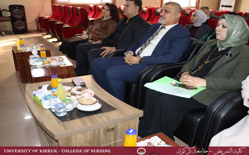 كلية التمريض جامعة كركوك تناقش رسالة الماجستير الموسومة (عمر الام ونتائج الحمل الغير المرغوب بها بين مجموعة من النساء المراجعات لمستشفيات مدينة كركوك) 