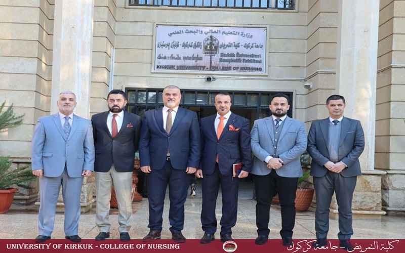 لجنة مركزية من جامعة كركوك تتفقد سير الامتحانات واللجنة الامتحانية في كلية التمريض