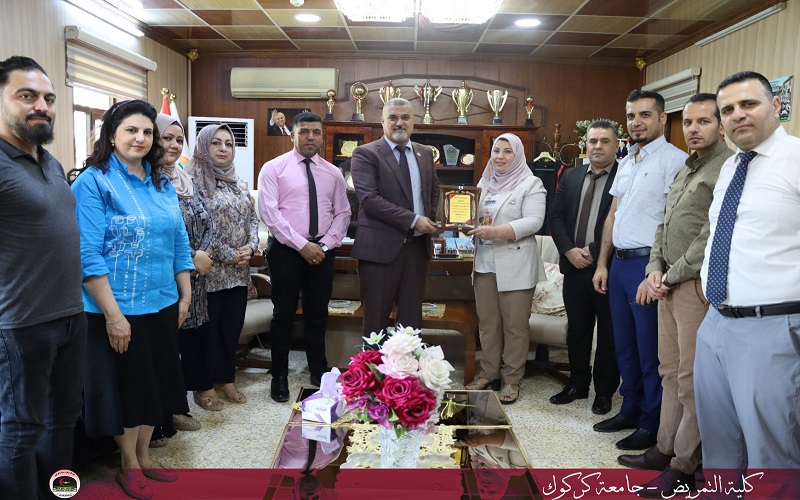 تهنئة السيد عميد كلية التمريض بمناسبة الترقية إلى مرتبة الأستاذية